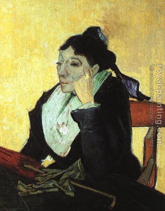 Vincent Van Gogh : L'Arlesienne, Madame Ginoux with Gloves and Umbrella